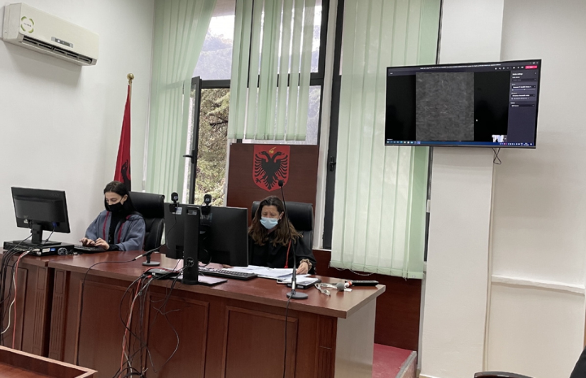Tirana District Court conducts first remote hearing